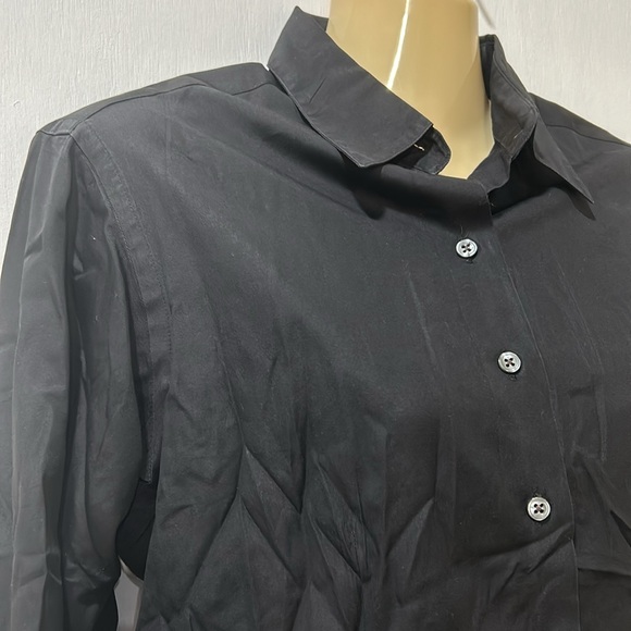 THOMAS PINK WOMEN BLACK CLASSIC SHIRT BOTTOM UP Sz 10 - Picture 6 of 11